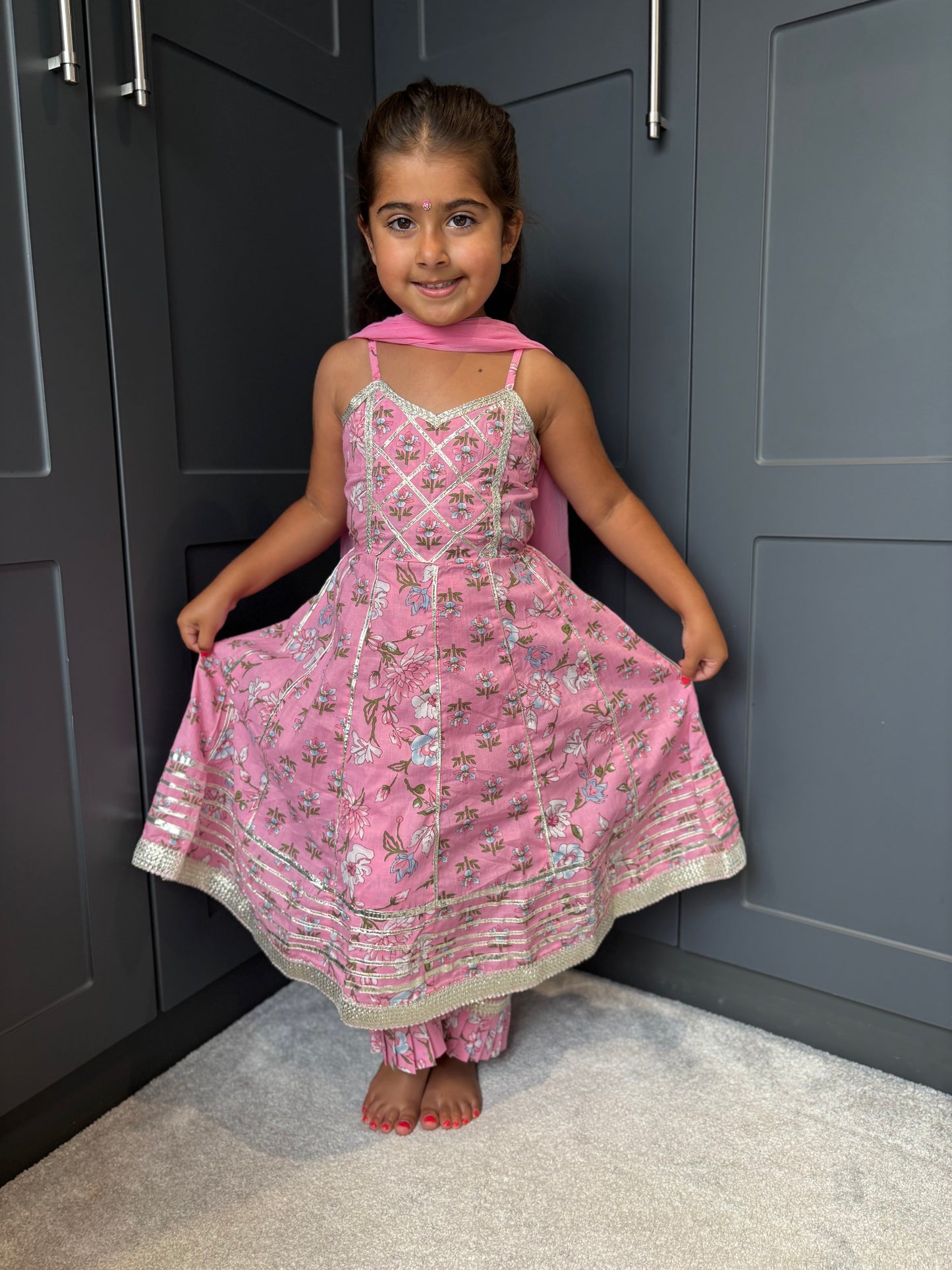 Baby Pink Anarkali Suit
