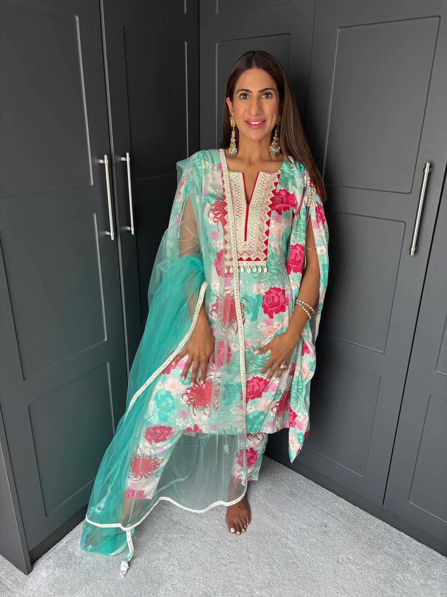 Mama Blue Kurta Set
