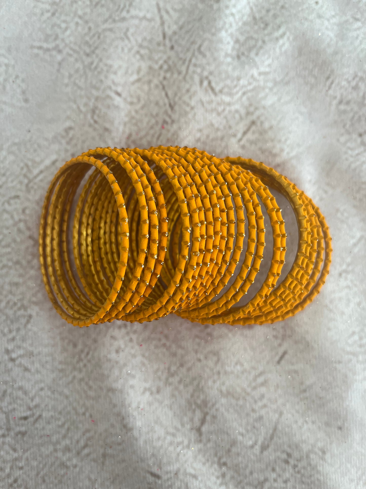 Mustard Yellow Bangle Set