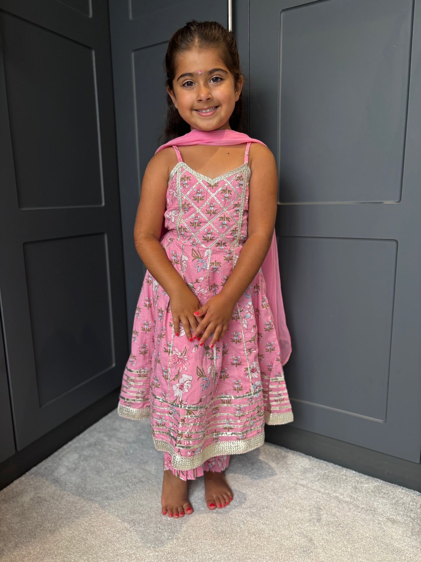 Baby Pink Anarkali Suit