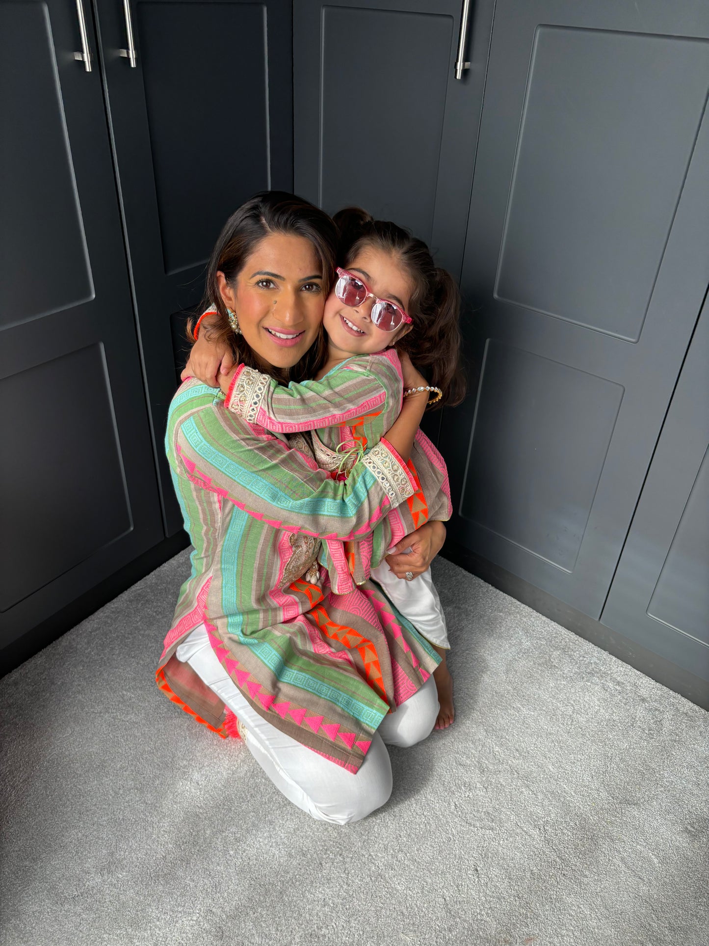 Mama Jacquard Cotton Kurta Set
