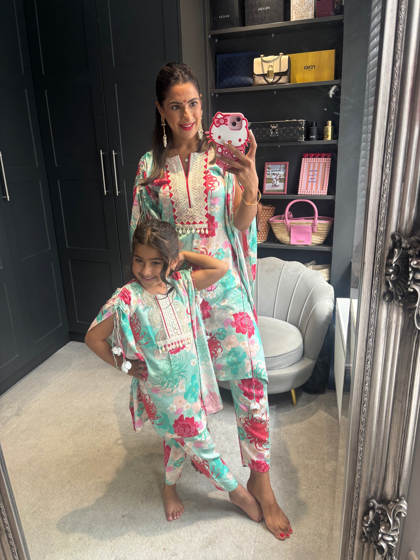 Mama Blue Kurta Set