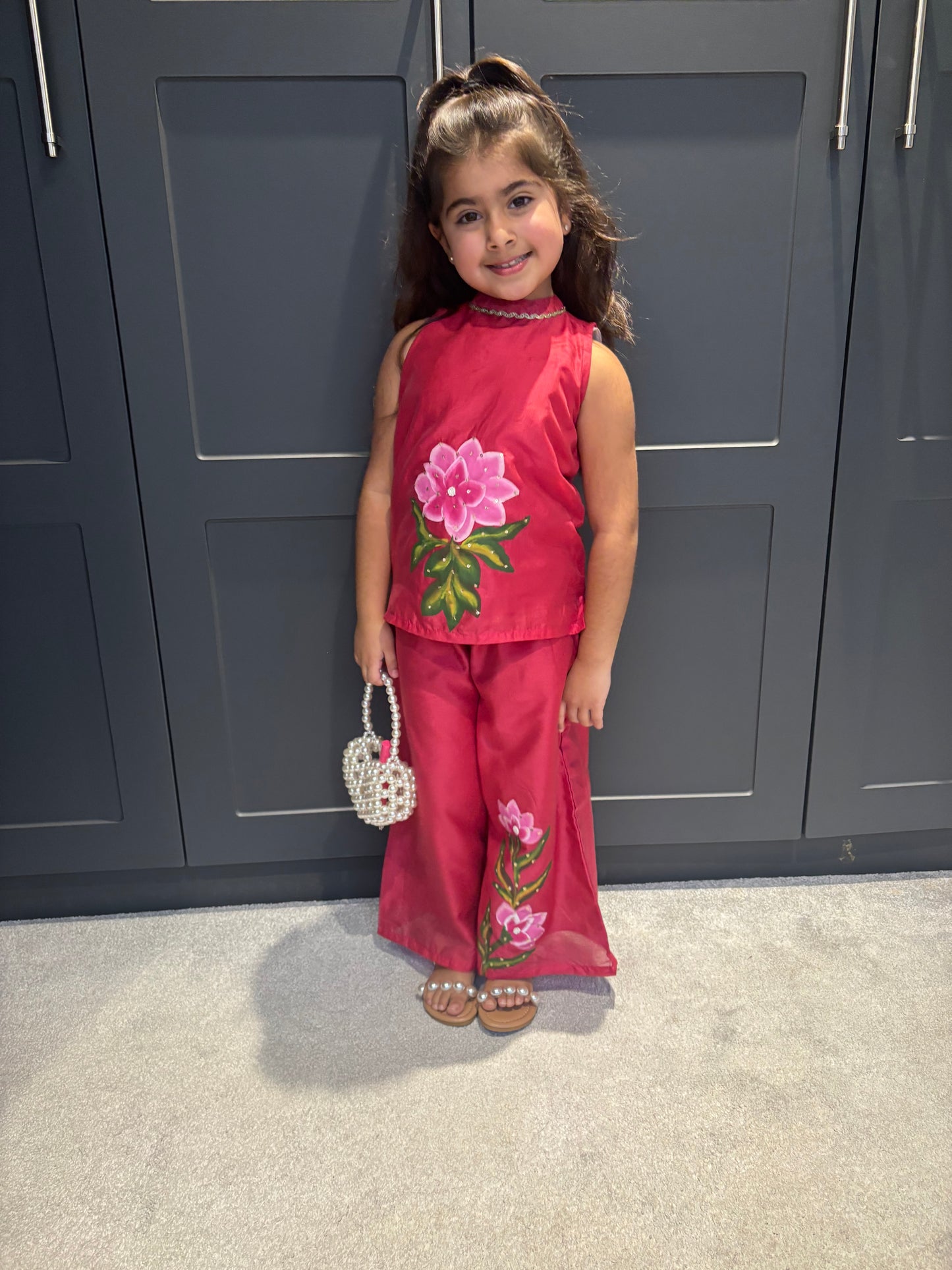 Hand-painted Pink Set