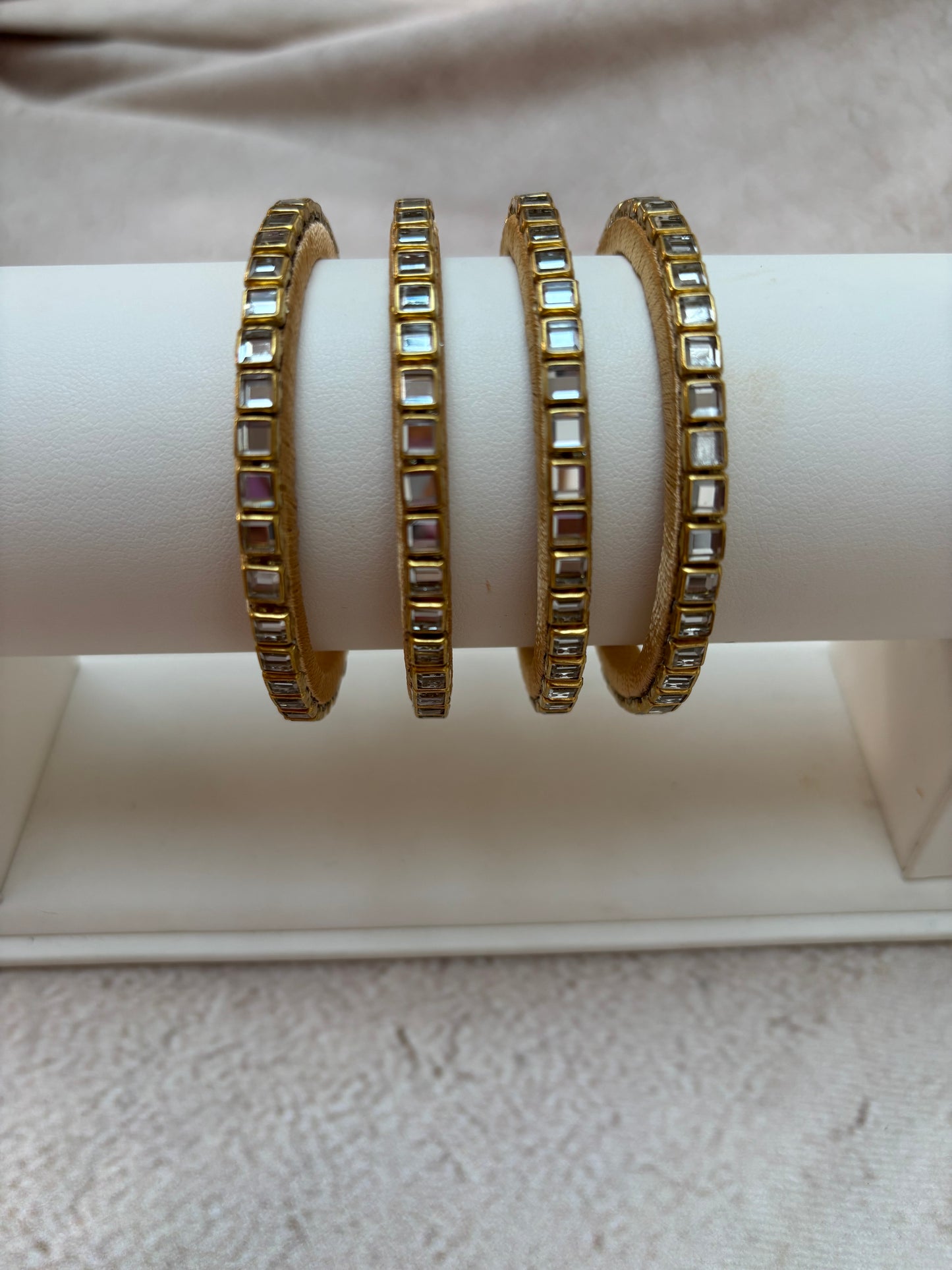 Gold Bangle Square Design
