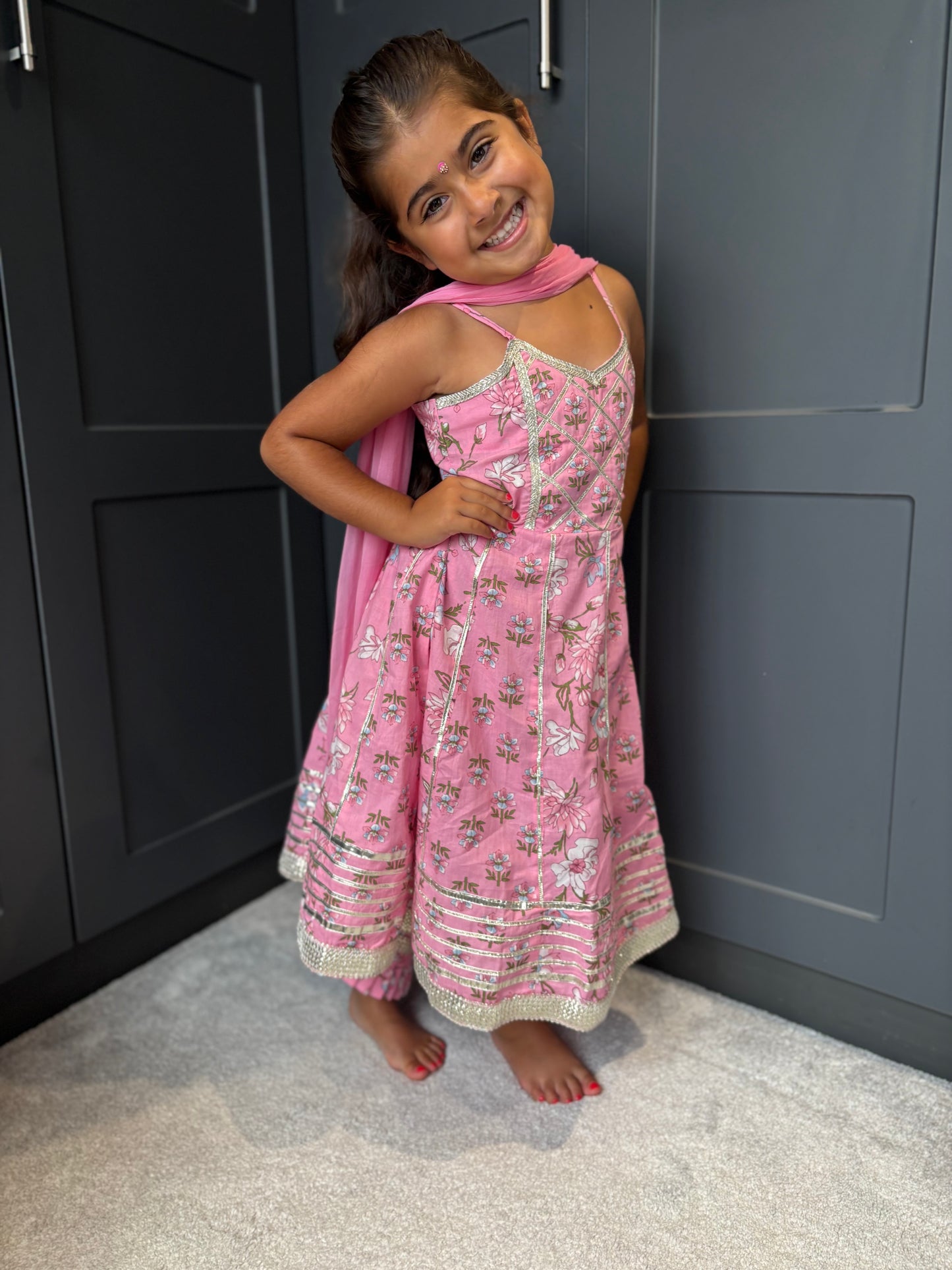 Baby Pink Anarkali Suit