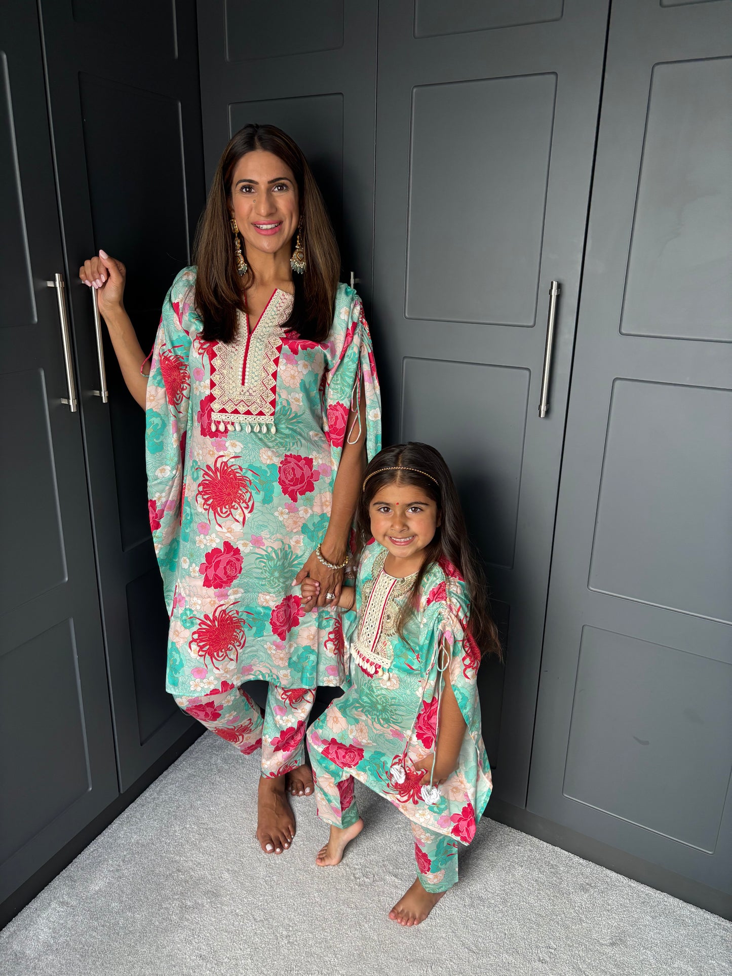 Mini Mama Blue Kurta Set