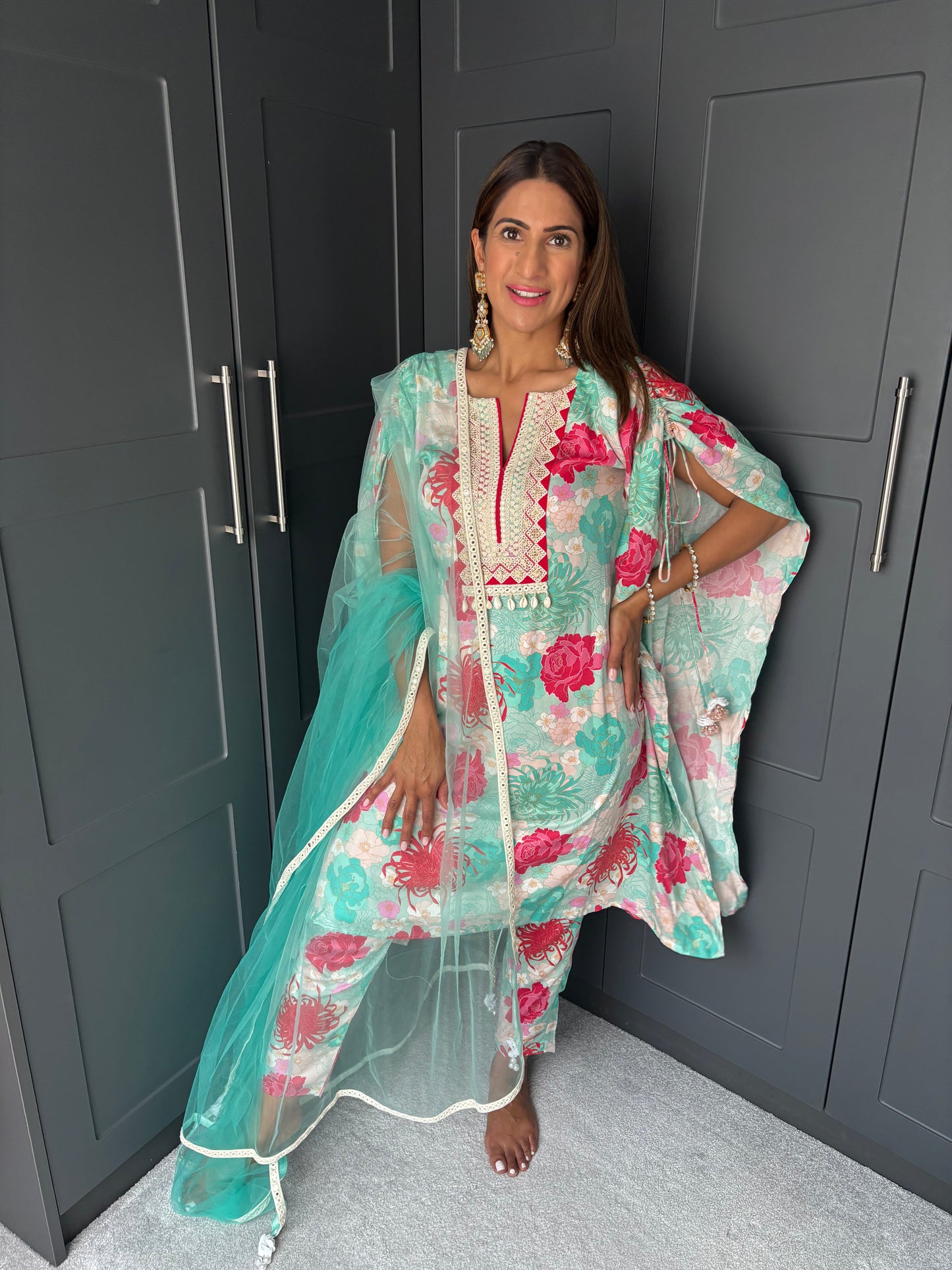 Mama Blue Kurta Set