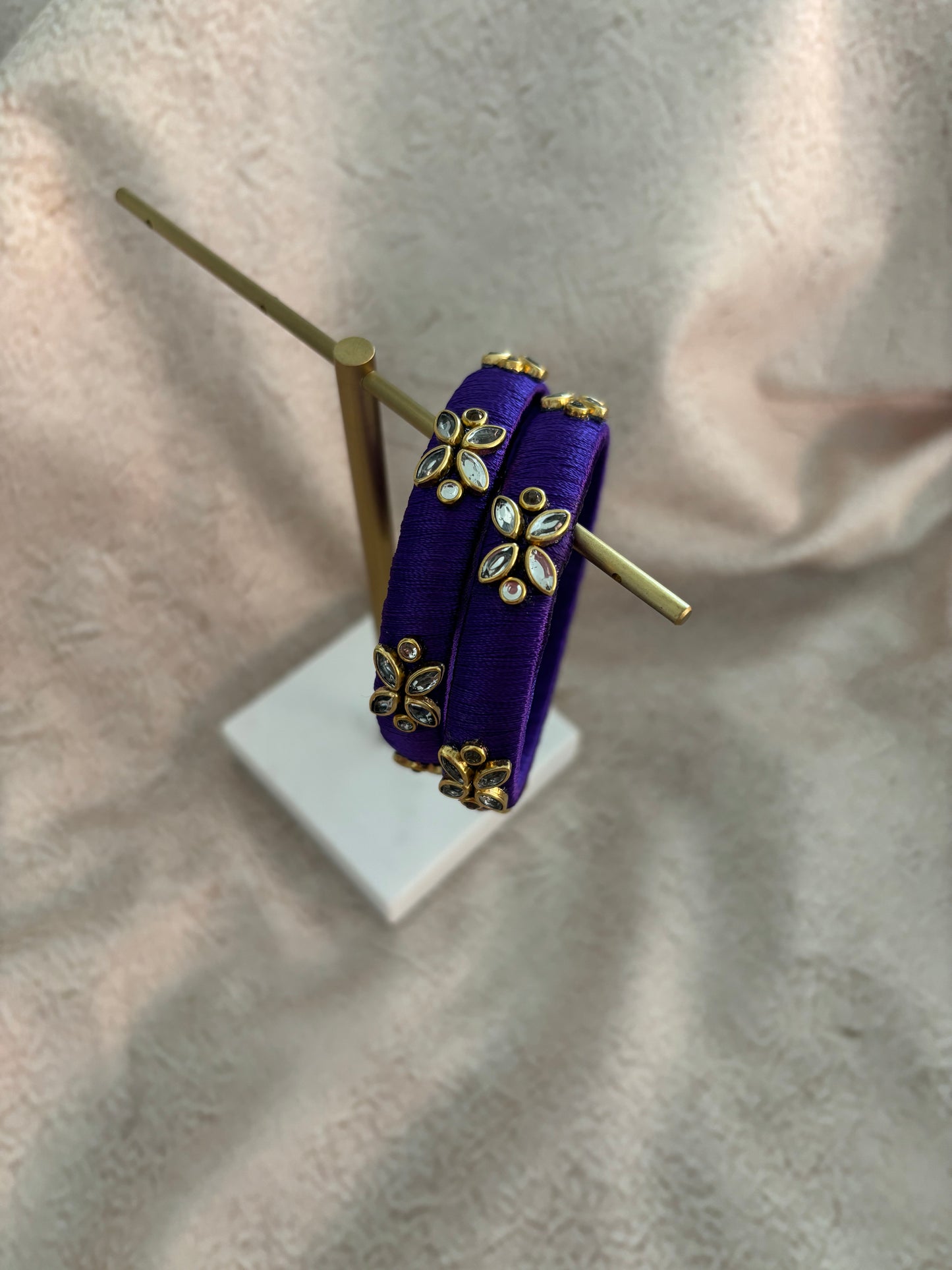 Purple Embellished Bangle