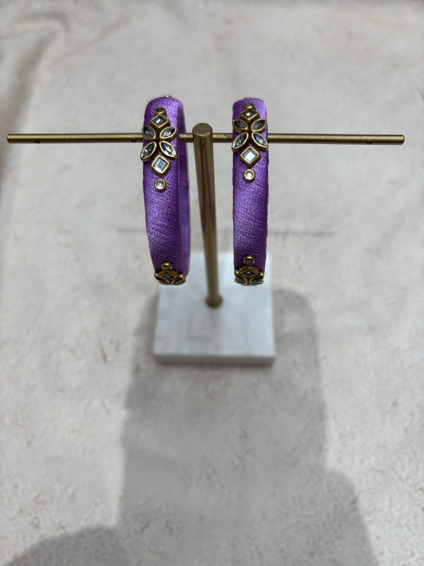 Lavender Embellished Bangle