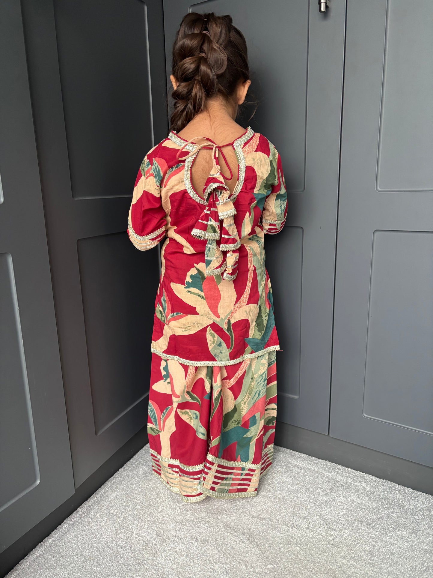 Maroon Palazzo Suit