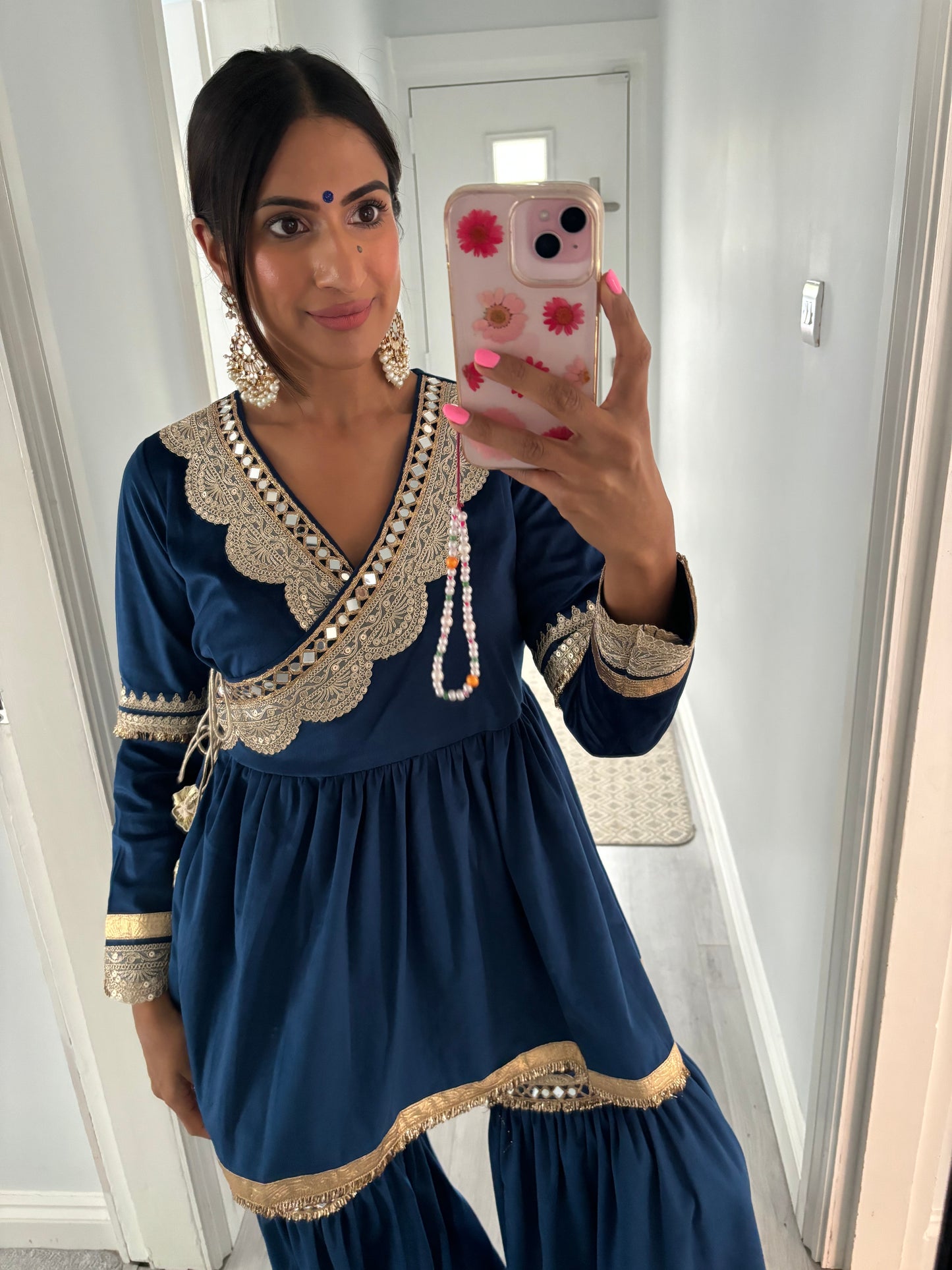 Premium Mama Velvet Sharara Set