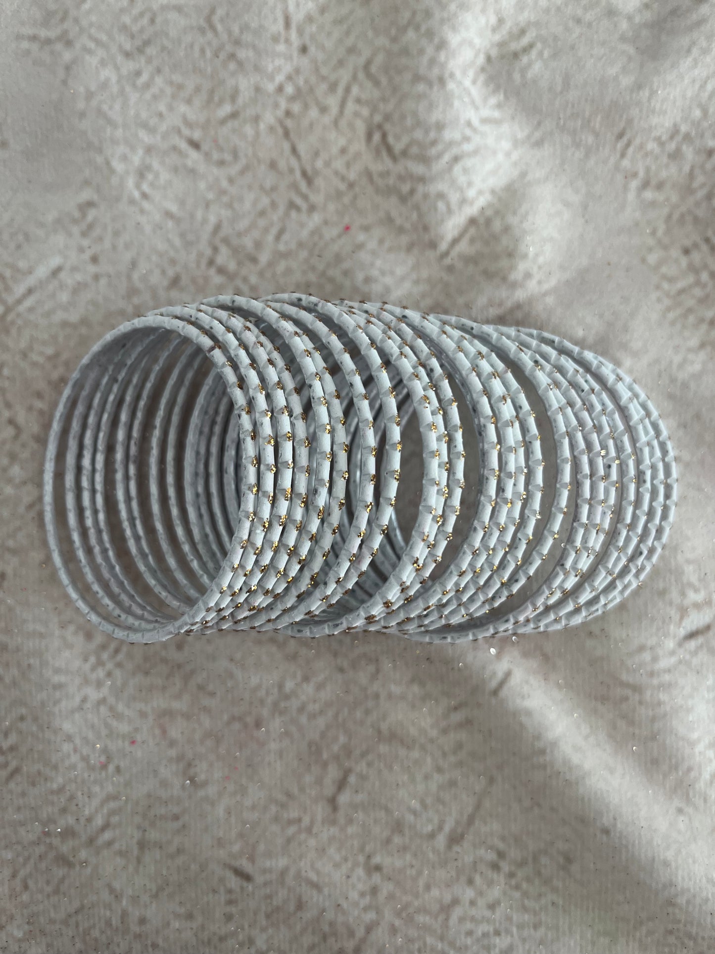 White Bangle Set