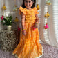 Yellow Bhandani Lehenga Set