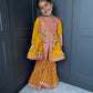 Yellow Mirror Work Sharara