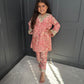 SAMPLE GIRLS PINK SUIT AGE 5