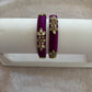 Wine Embellished Bangle
