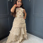 Ivory Embroidered Lengha Set