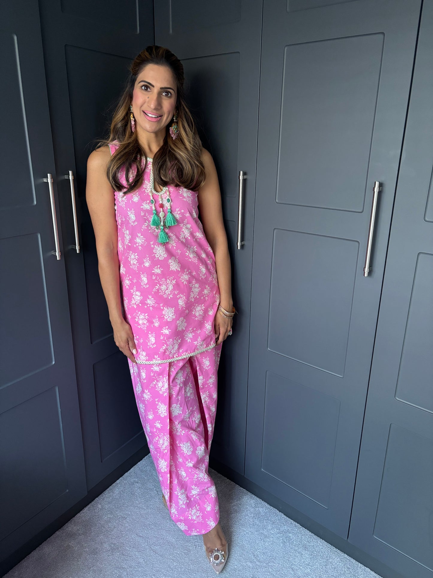 Mama Barbie Pink Farsi Salwar Suit