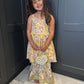 Yellow Shell Sharara Suit