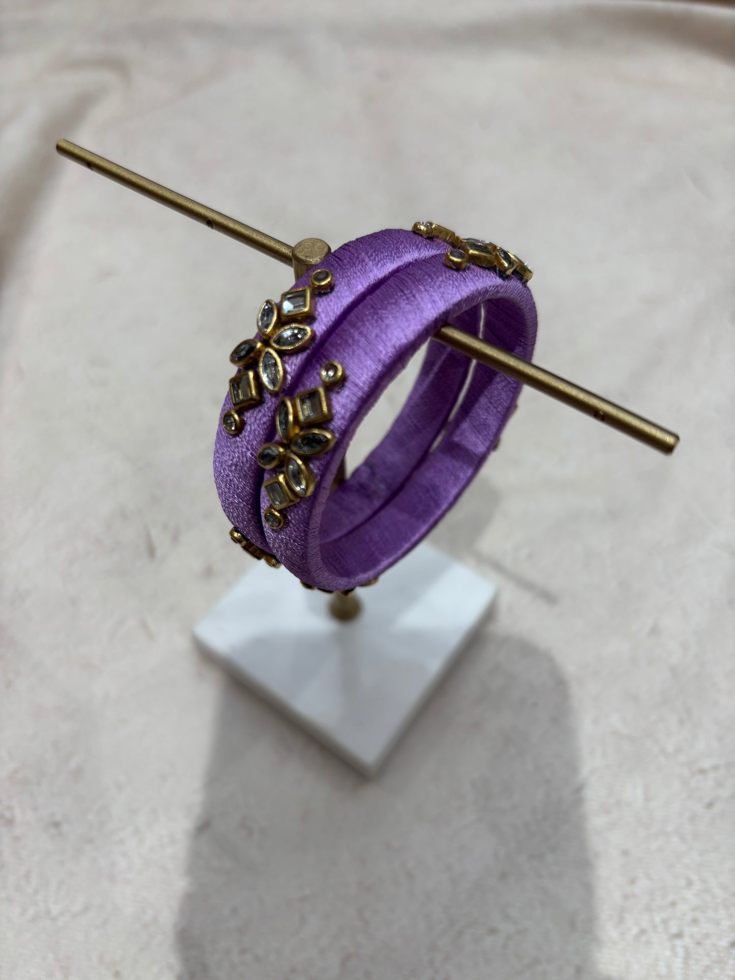 Lavender Embellished Bangle