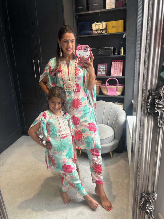 Mama Blue Kurta Set