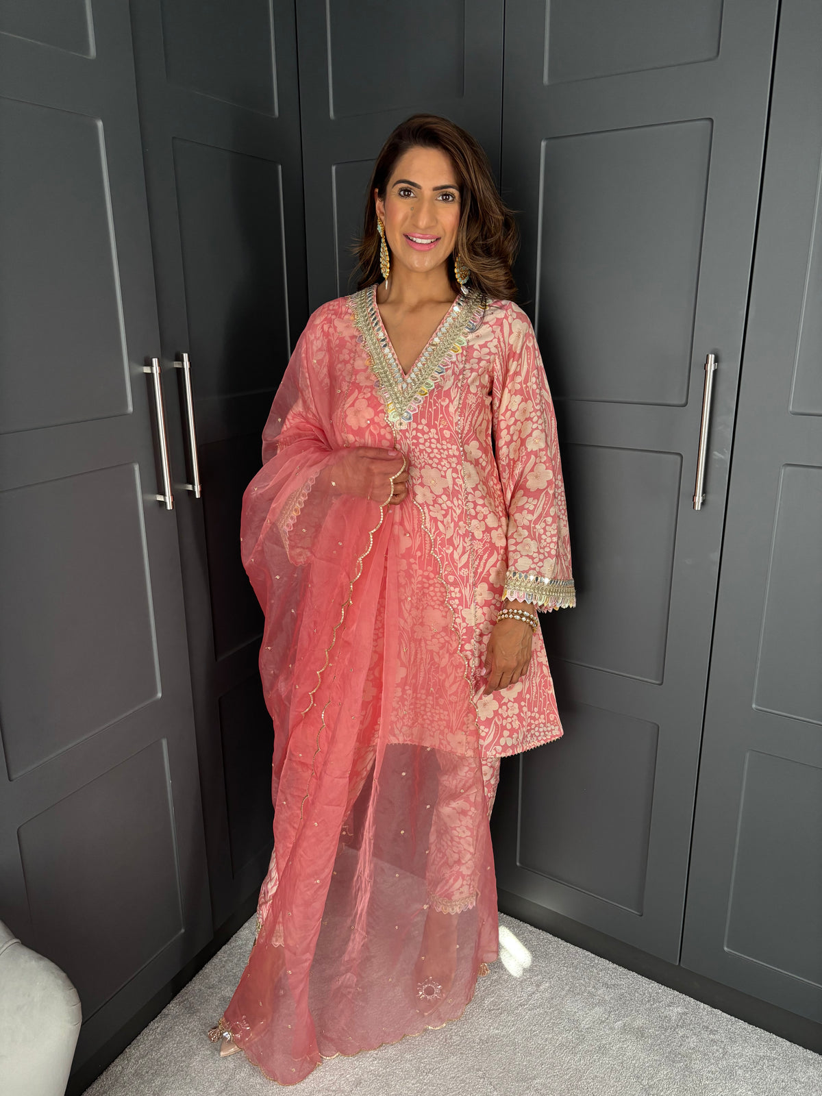 SAMPLE LADIES PINK SUIT SIZE SMALL