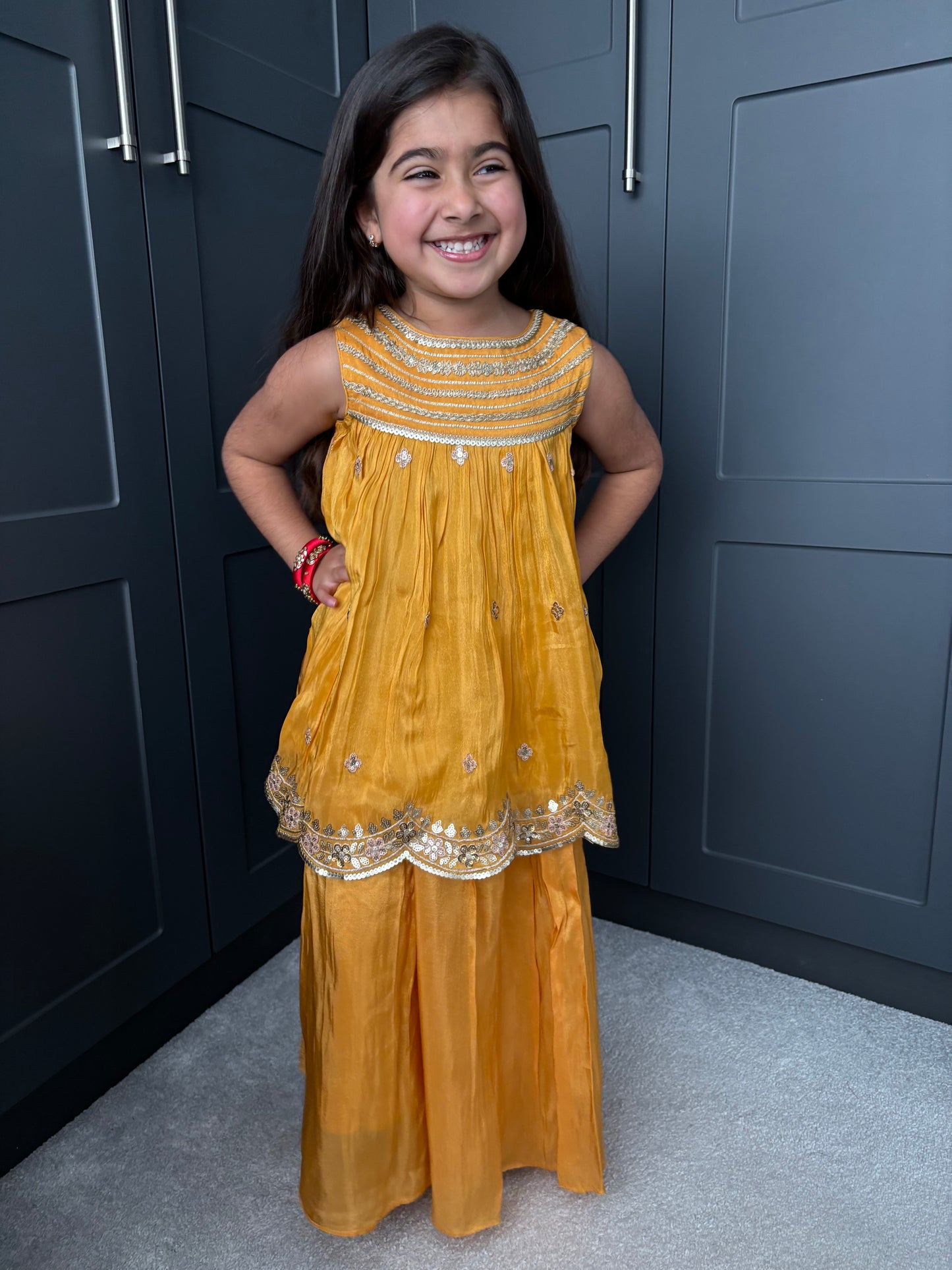 Yellow Palazzo Suit