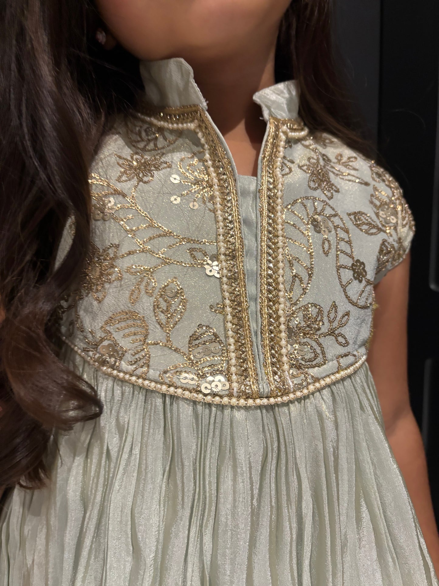 Mint Green Partywear Trouser Suit