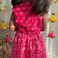 Pink Bhandani Print Lehenga Set