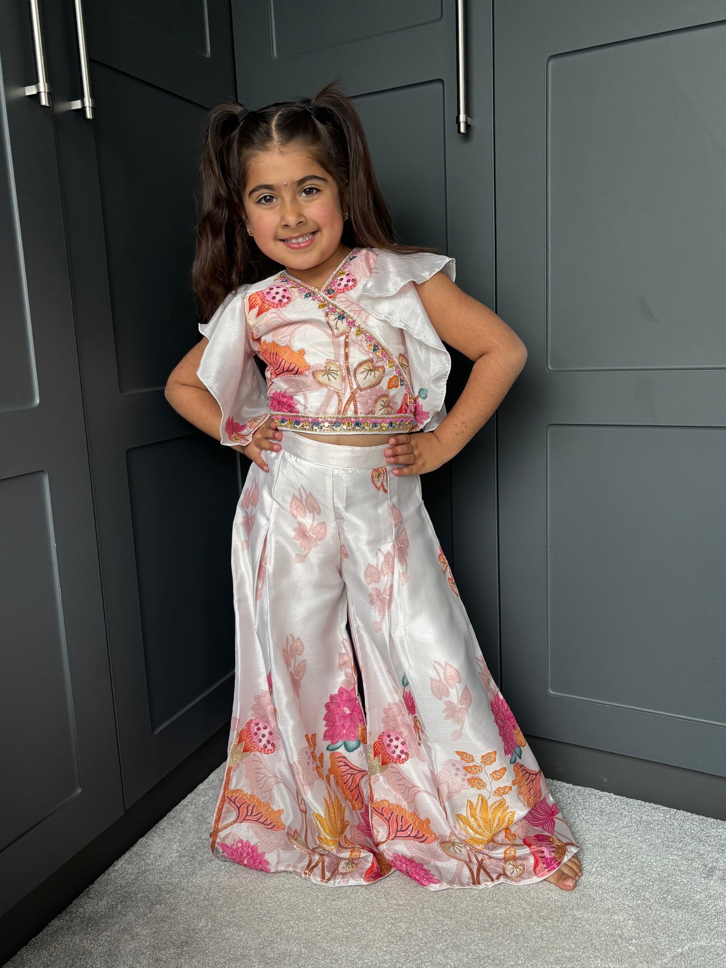 Summer Blooms Palazzo Suit