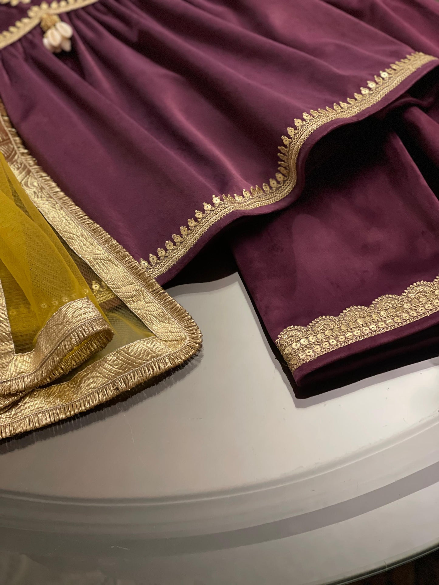 Purple Velvet Trouser Suit