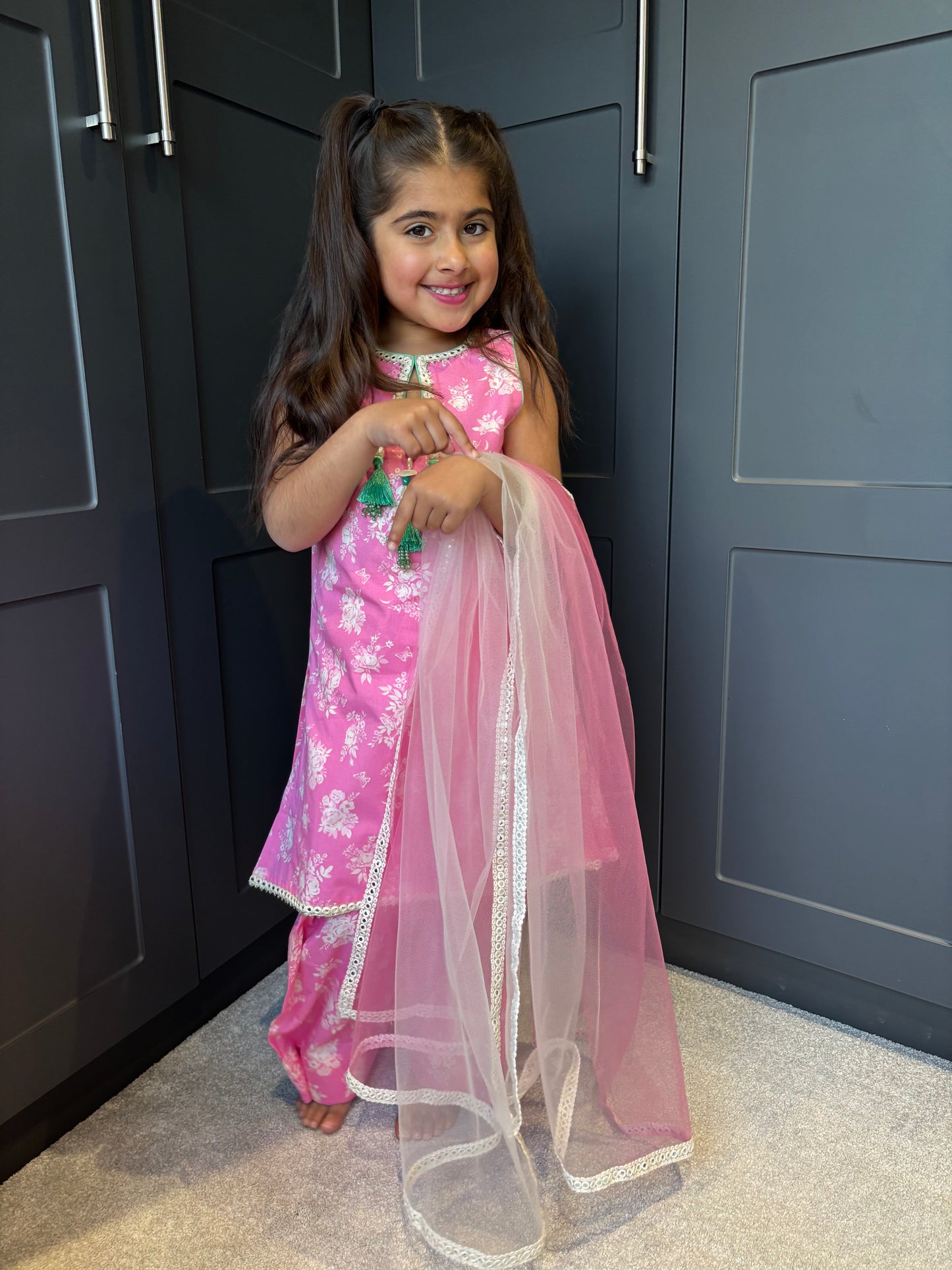 Mini Mama Barbie Pink Farsi Salwar Suit