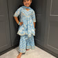 Sky Blue Sharara Suit