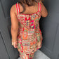 Red & Gold Partywear Trouser Suit