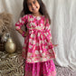 Summer Collection Pink Sharara Suit