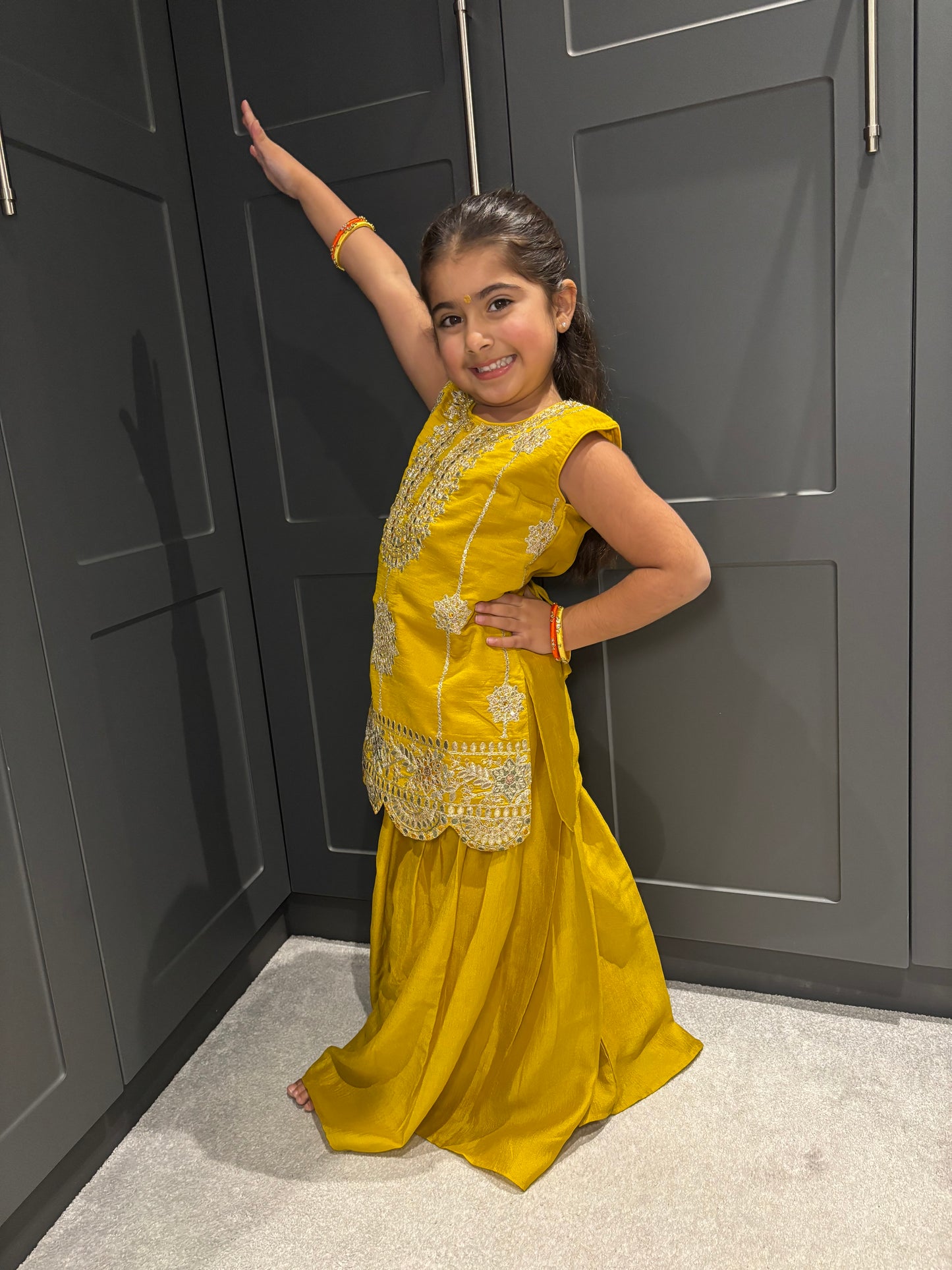 Yellow Palazzo Suit