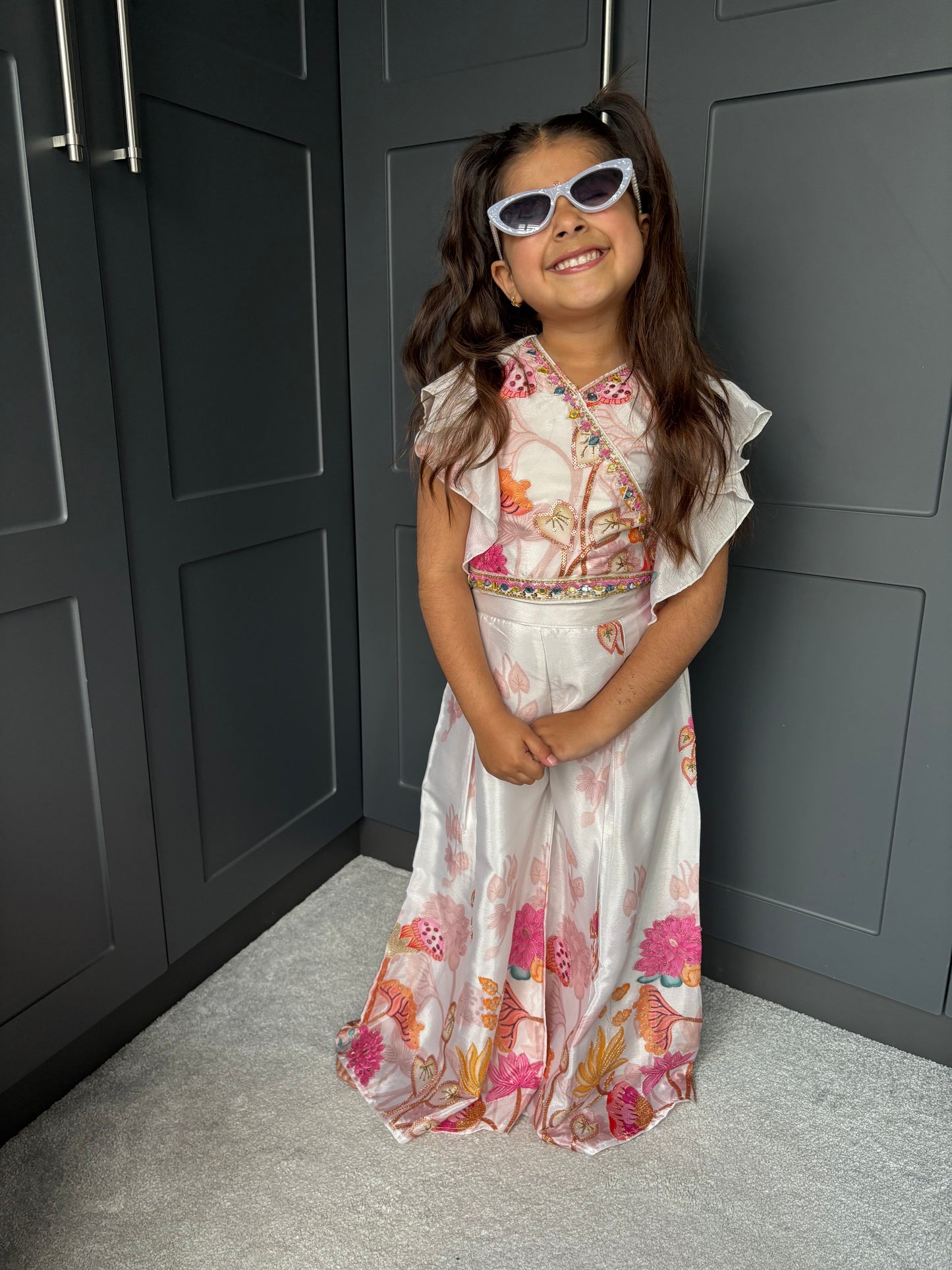 Summer Blooms Palazzo Suit