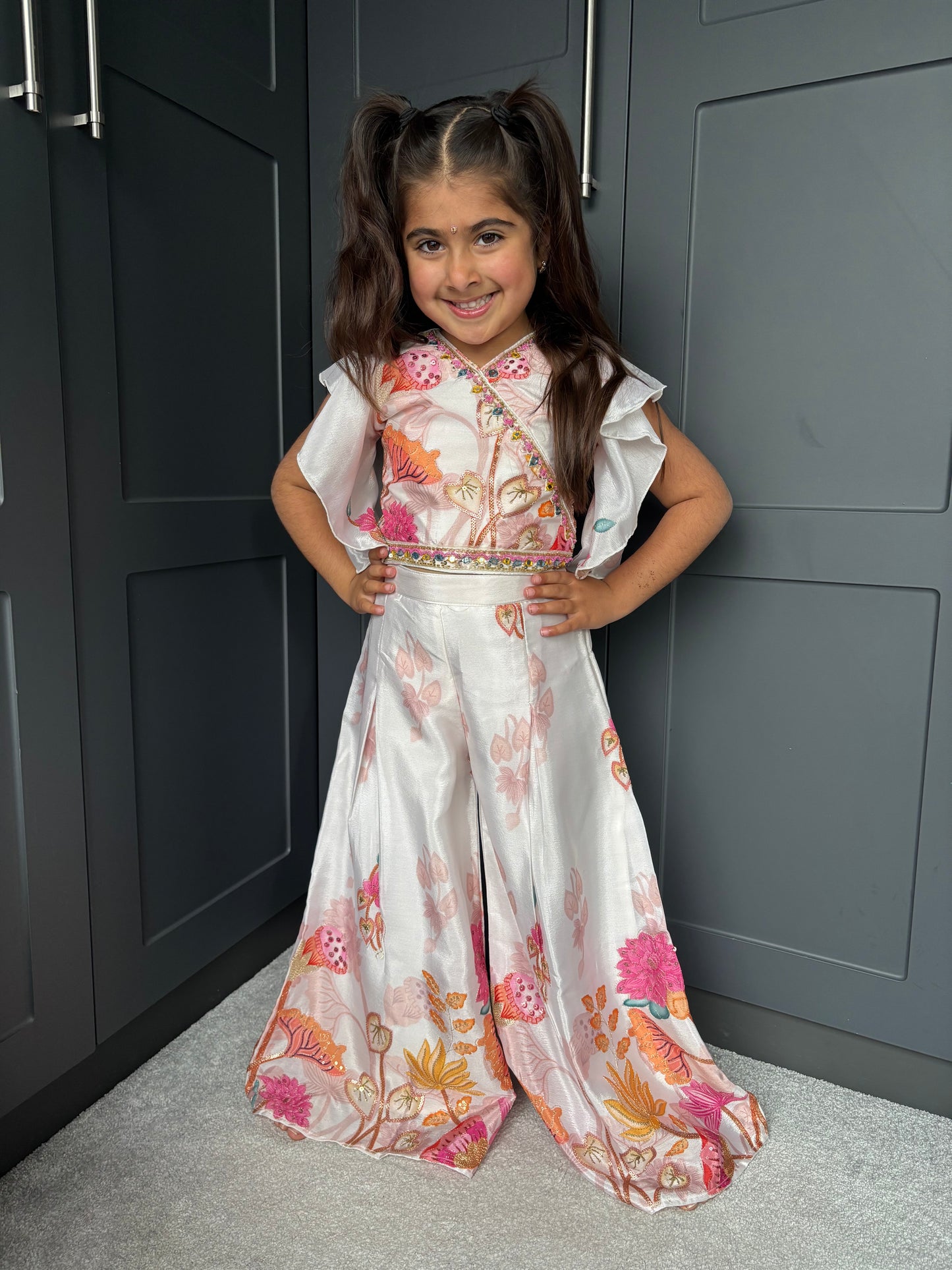 Summer Blooms Palazzo Suit