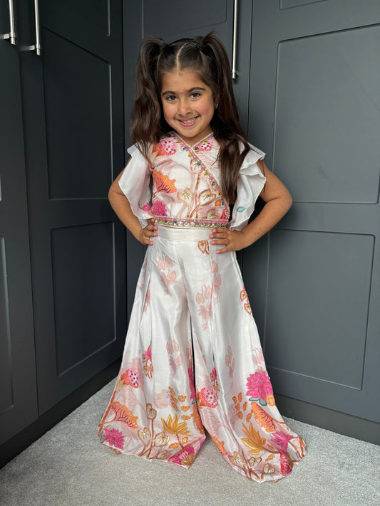 Summer Blooms Palazzo Suit