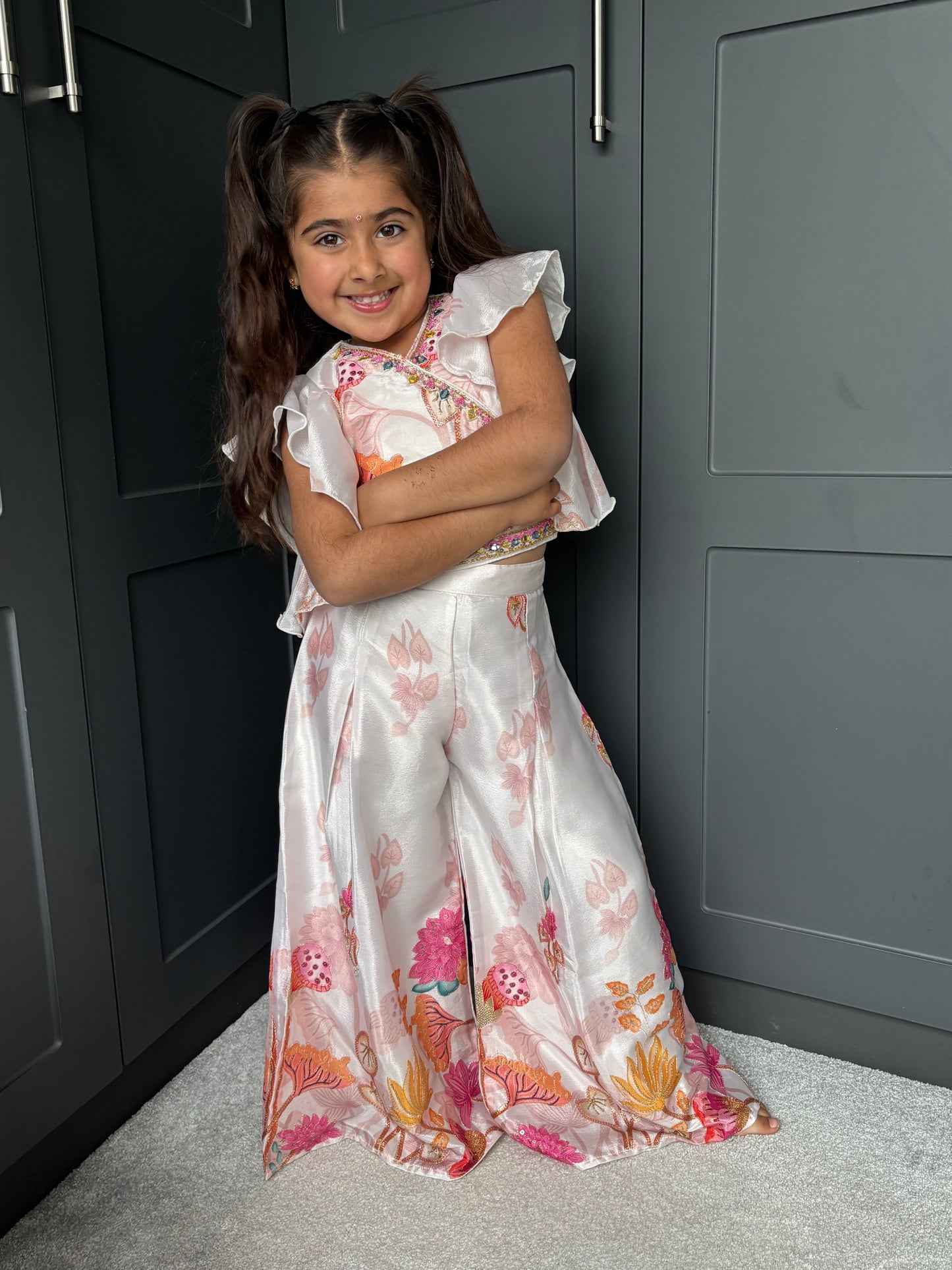 Summer Blooms Palazzo Suit