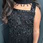 Black Embellished Lengha Set with Collar Dupatta | Girls Indian Festive Wear