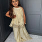 Cream & Gold Palazzo Suit