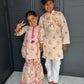 Lotus Print Girls Gharara Set | Indian Festive Wear | Sibling Collection