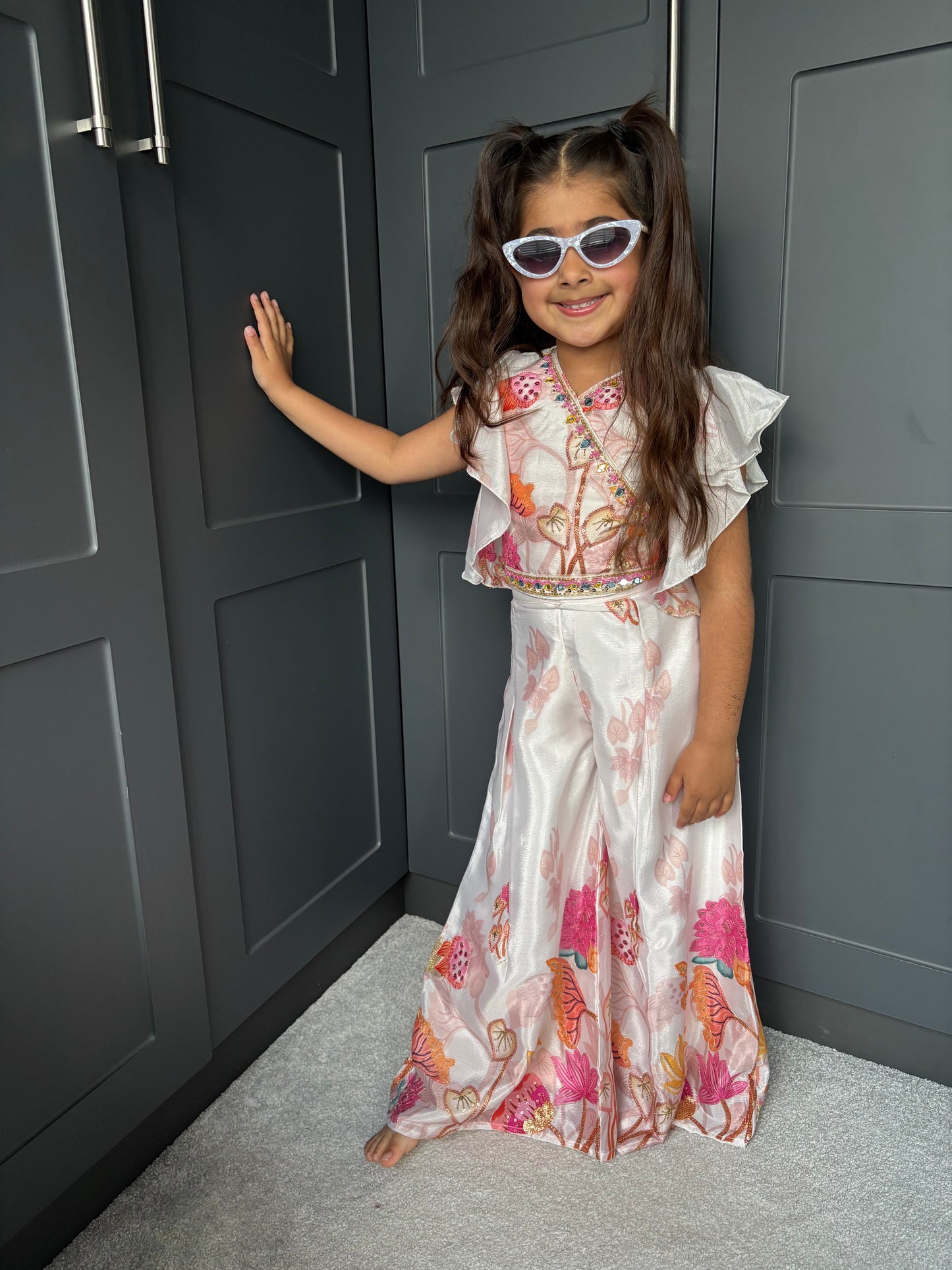 Summer Blooms Palazzo Suit