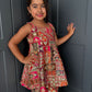 Red & Gold Partywear Trouser Suit