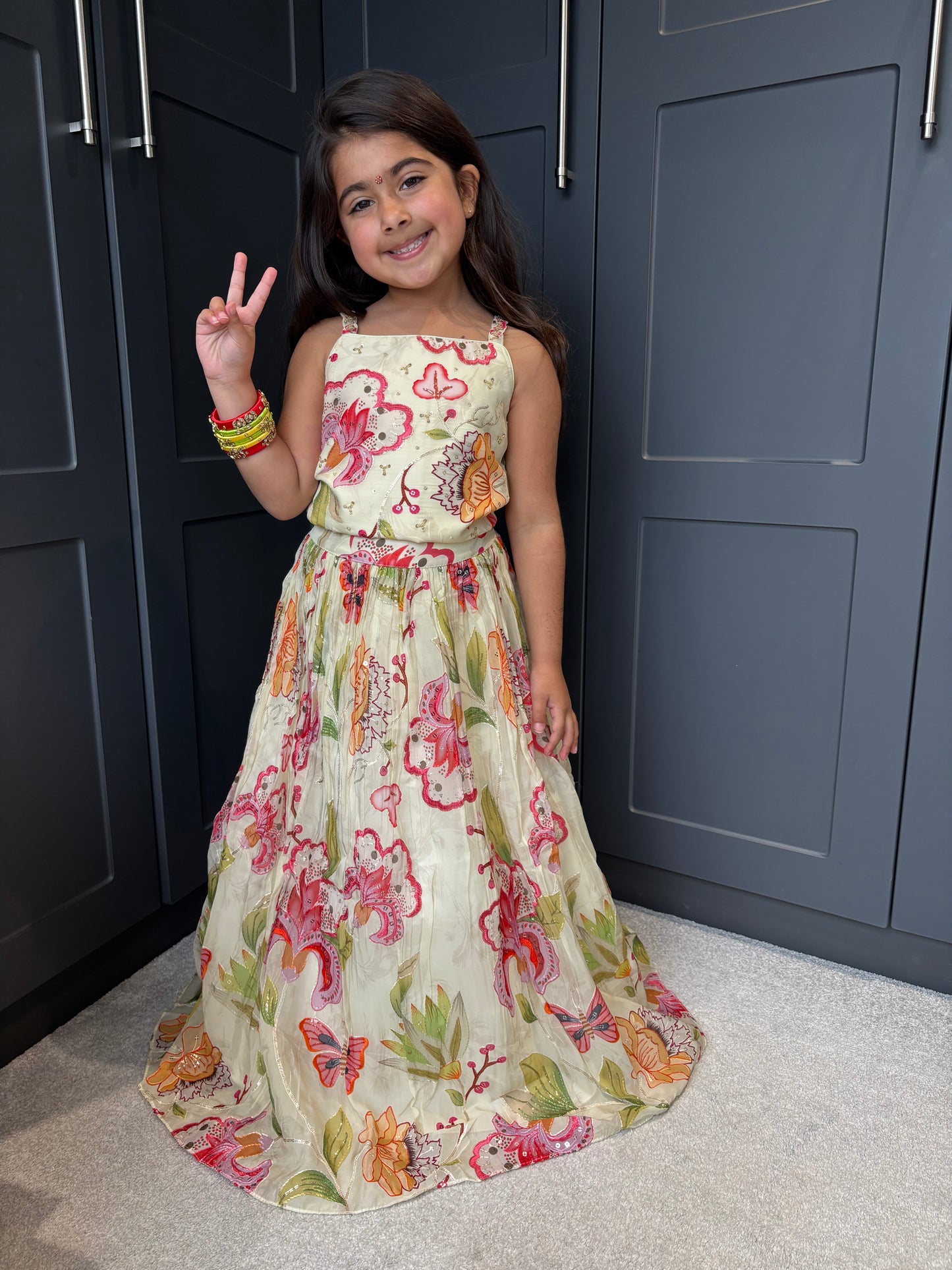 The Floral Garden Lengha Set