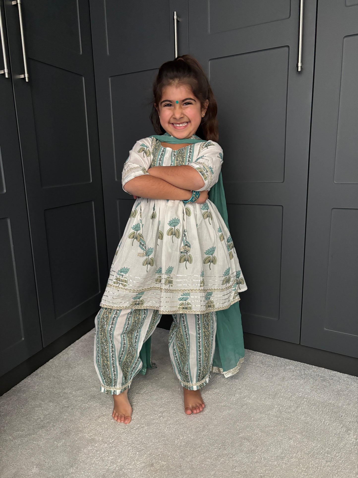 Sage Green Frock Suit