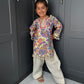 Paisley Mirror Work Kurta Salwar Set for Girls