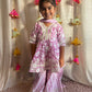 Pink Mirror Gharara Suit