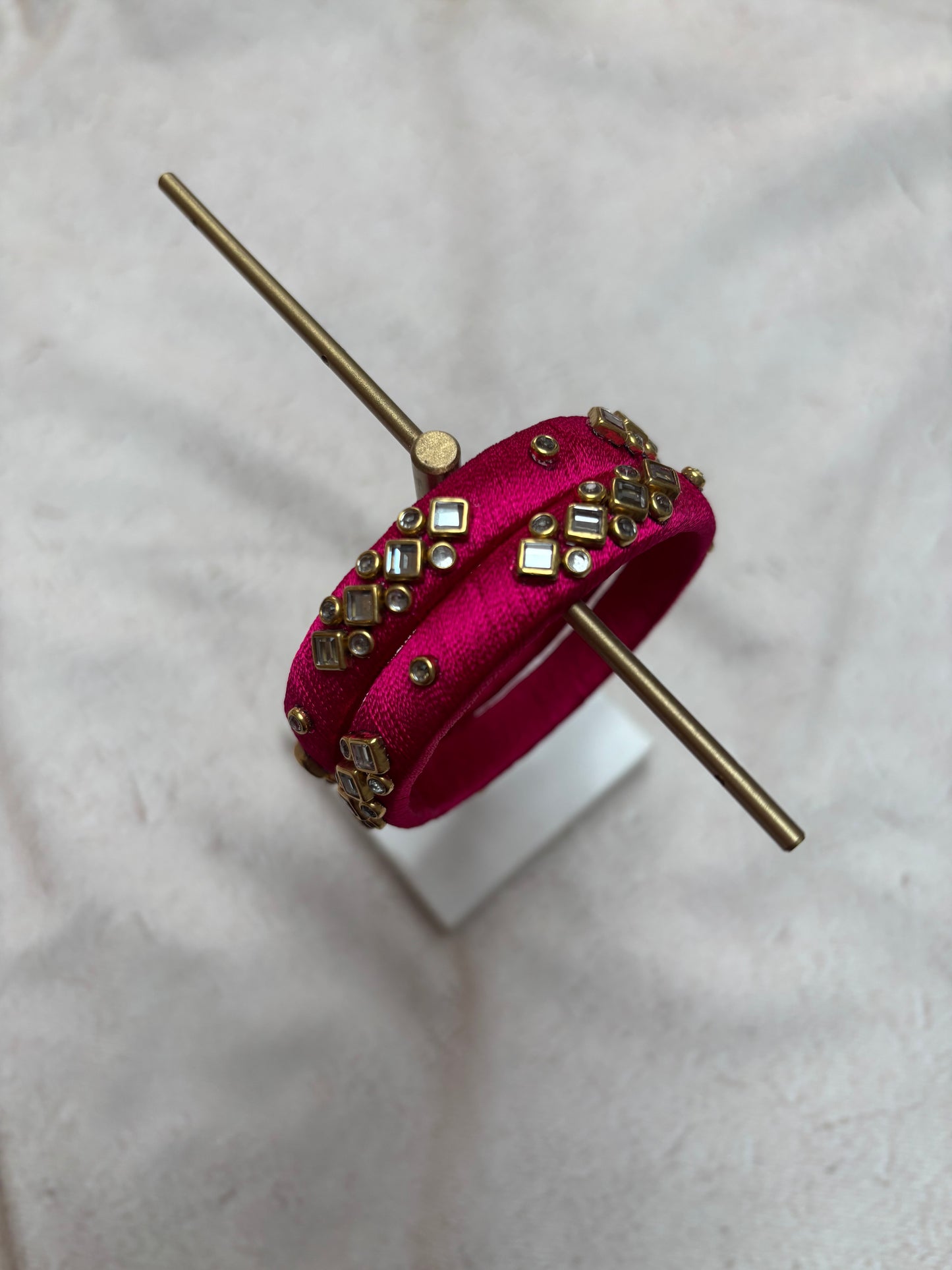 Rani Pink Embellished Bangle